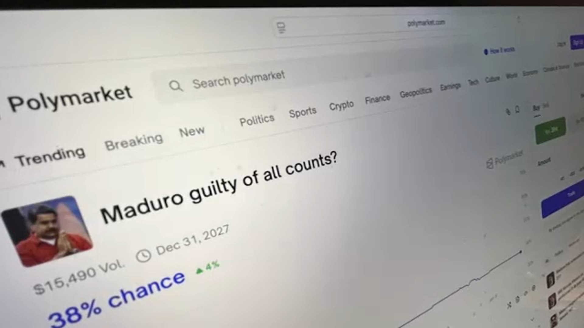 Người lính xuất hiện trước tòa với cáo buộc liên bang liên quan đến cá cược trực tuyến về cuộc đột kích của Maduro