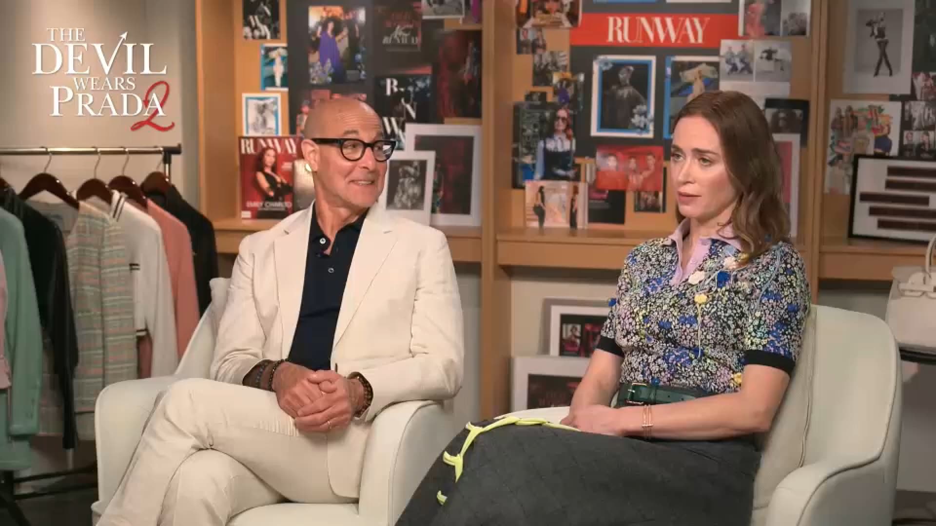Stanley Tucci và Emily Blunt suy ngẫm về 20 năm của 'The Devil Wears Prada' trước khi phát hành phần tiếp theo