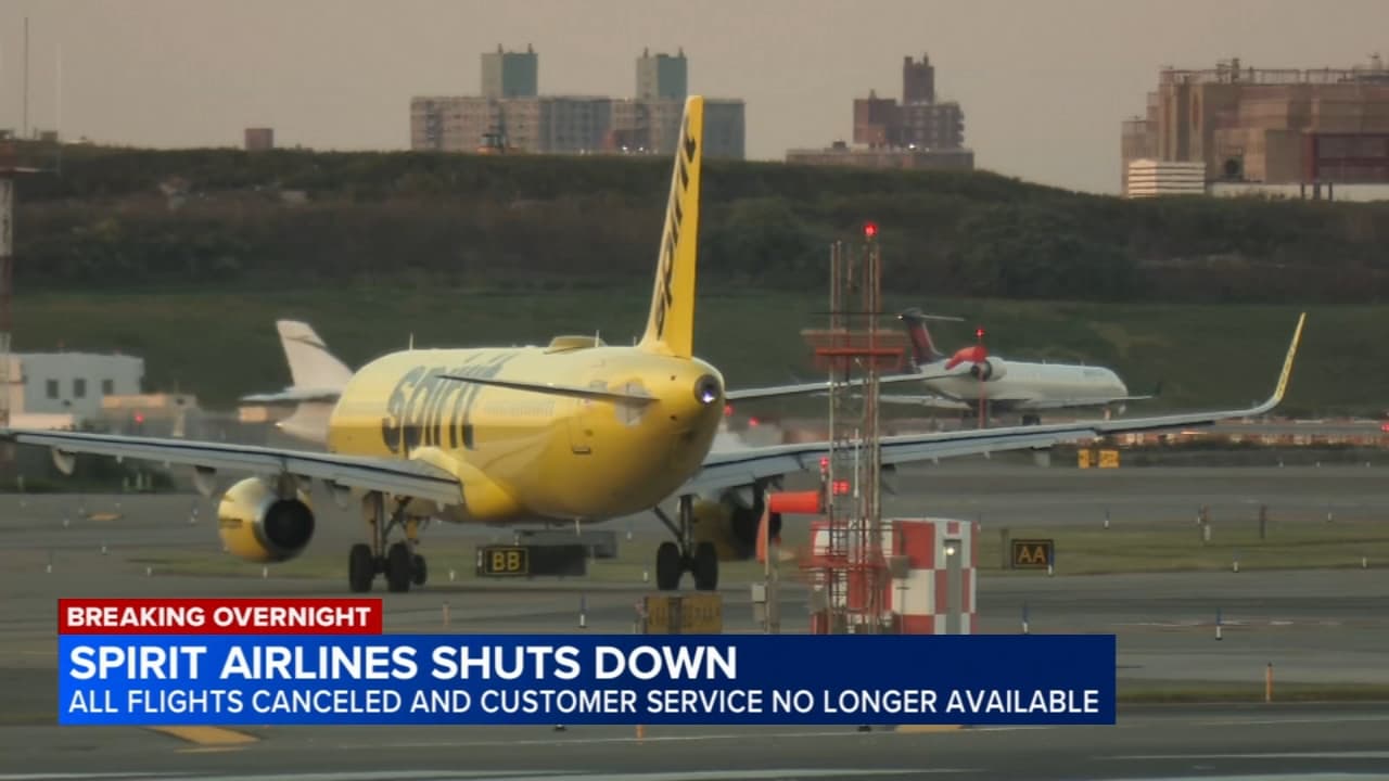 Spirit Airlines bắt đầu kết thúc hoạt động, hủy tất cả các chuyến bay