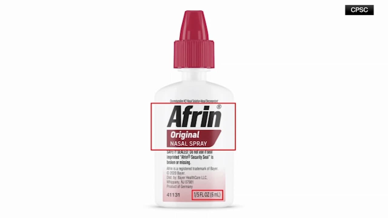 Thuốc xịt mũi Afrin cỡ du lịch bị thu hồi bởi nhà sản xuất thuốc