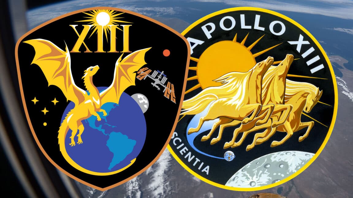 Với thiết kế miếng vá mới, các phi hành gia Crew-13 rõ ràng không hề mê tín